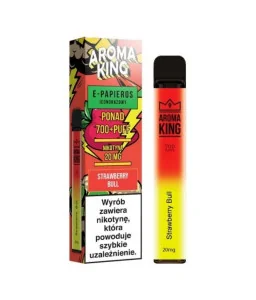 Puff Strawberry Bull - Fraise énergisante - Aroma king
