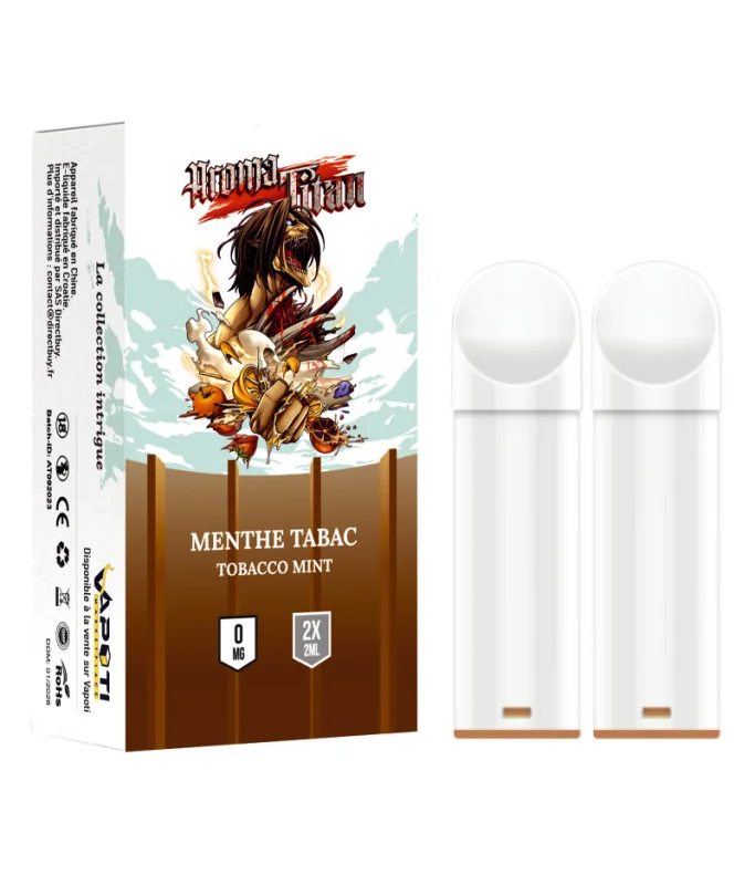 Menthe Tabac - Aroma Titan- Pack de 2 capsules (Boite de 10)