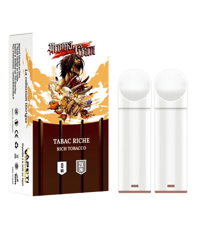 Tabac riche - Aroma Titan- Pack de 2 capsules (Boite de 10)