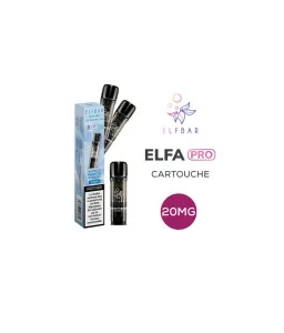 Pack de 2 cartouches ELFA PRO Myrtille Framboise acidulées 20 mg