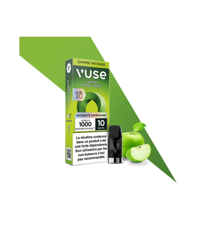 Pomme Verte Gamme Intense Pack 1 capsule - Vuse