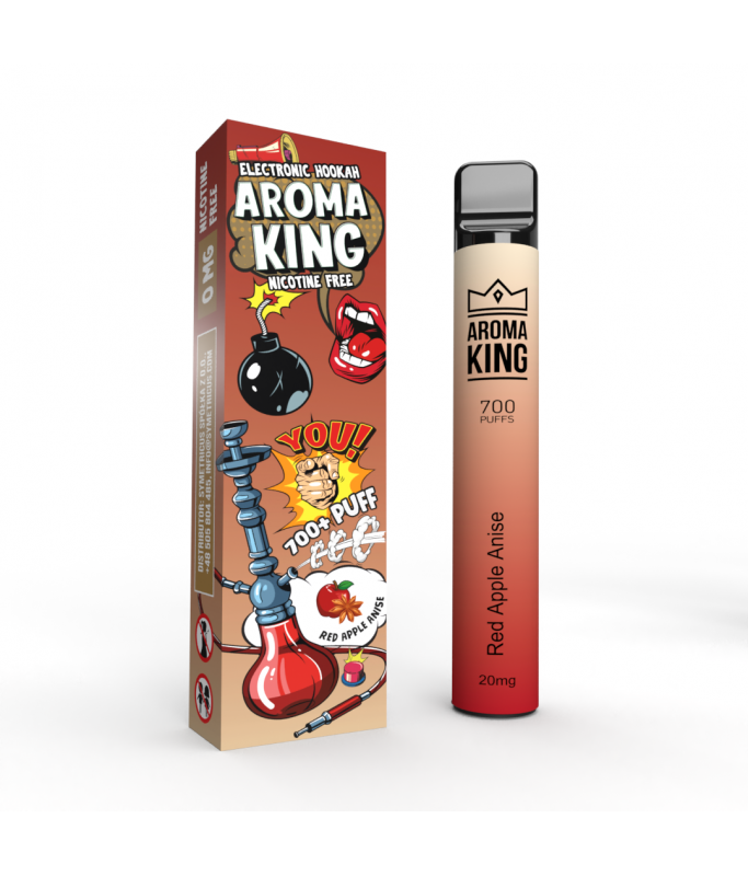 Puff Red Apple Anise - Pomme rouge et Anise AromaKing - Boite de 10 puffs Aromaking 700 en Français